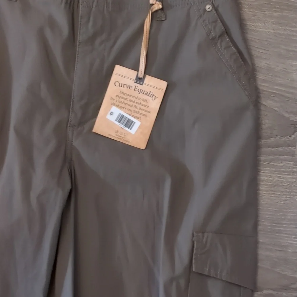 Democracy ab technology skyrise poplin green cargo pants size 16 - Picture 4 of 8